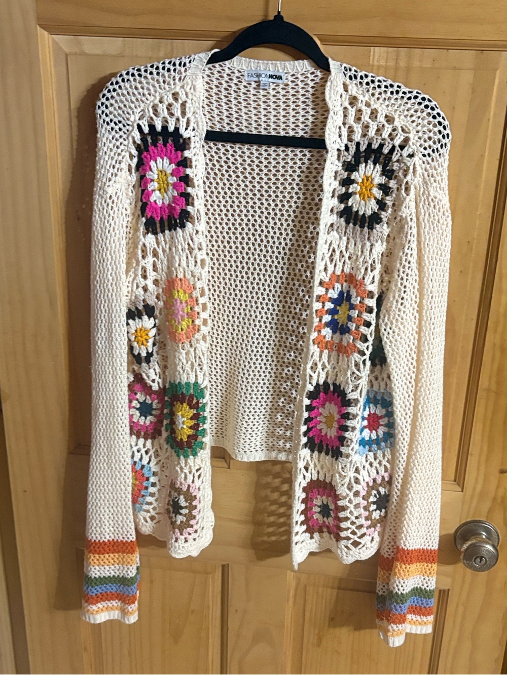 Fashion Nova Open Front Sweater Cardigan Fits Large/X Large